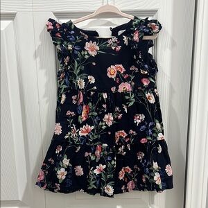 GAP Pink and Orange Sundress with Ruffled Tiered Design